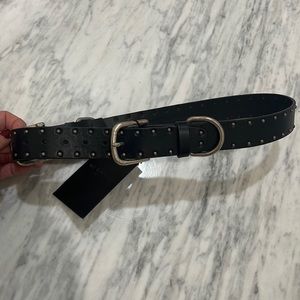 The Kooples women’s Black leather belt XS